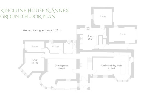 Kinclune House & Annex luxury mansion, Angus Glens