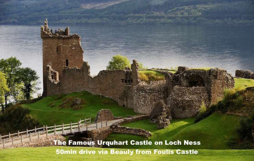 The Courtyard, Foulis Castle, Highland Scotland