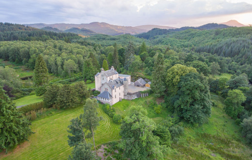16th Century Scottish Castle in Trossachs National Park near Loch Lomond