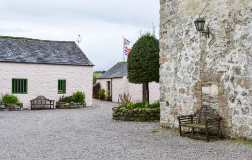 The Lady Maxwell Room at Buittle Castle Arts & Crafts Room in a Medieval Castle