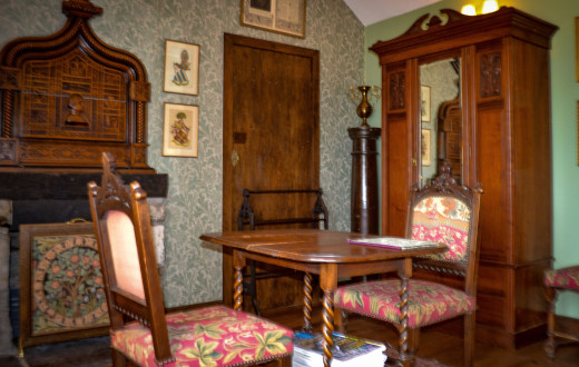 The Lady Maxwell Room at Buittle Castle Arts & Crafts Room in a Medieval Castle